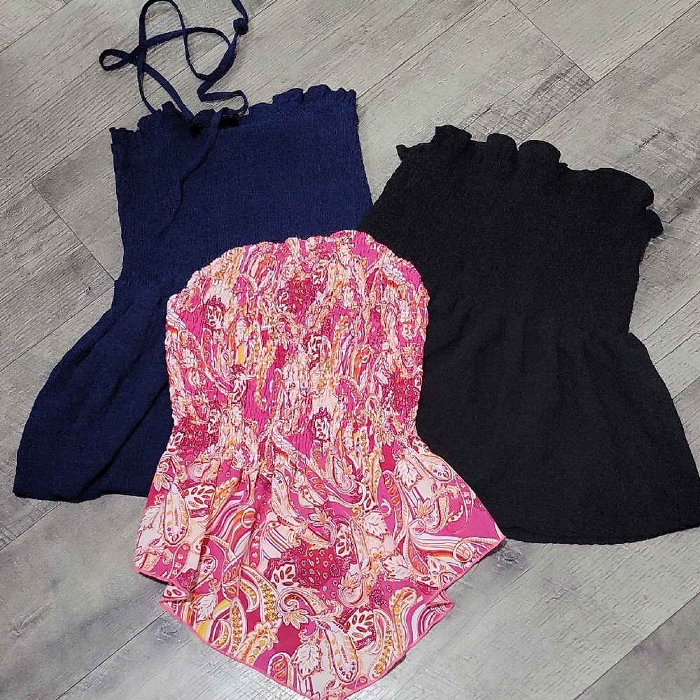 Stylish Women's Tops - Pink, Black, and Navy